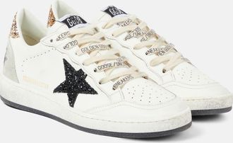 Golden Goose Ball Star glitter leather sneakers