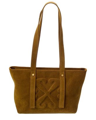 Off-white Small Zip Day Off Suede Tote