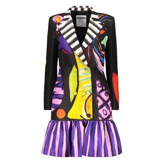 Moschino Dames, Jurken, Veelkleurig, Maat: 2XS Katoen