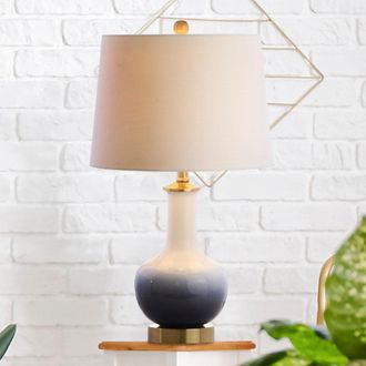 Jonathan Y Designs Gradient 25 Ceramic/Brass LED Table Lamp