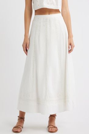 Cleobella Aylin Midi Skirt in Ivory at Nordstrom, Size X-Large
