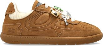 Ganni 08 Suede - Dames - Sneakers - Bruin - 41 EU - Leer - Schoenen