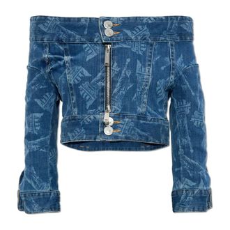 Dsquared2 Dames, Jassen, Blauw, Maat: S Denim
