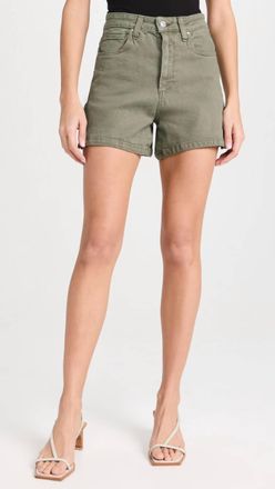 Paige Dani 5 Pocket Short In Vintage Ivy Green