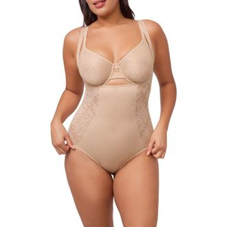 Montelle Intimates Contour Smoothing Bodysuit in Sand at Nordstrom, Size 3X-Large