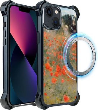 OEM Funda Ibizu Dropguard Ultra Para Iphone 13 Con Magsafe, Claude Monet, Campo De Amapolas