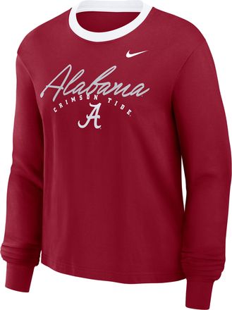 Nike Alabama Legacy Nike Womens College Long-Sleeve T-Shirt in Red | 03N299MIABN-MGK