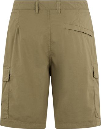 Stone Island Mens Cotton Cargo Pants Military Green Short