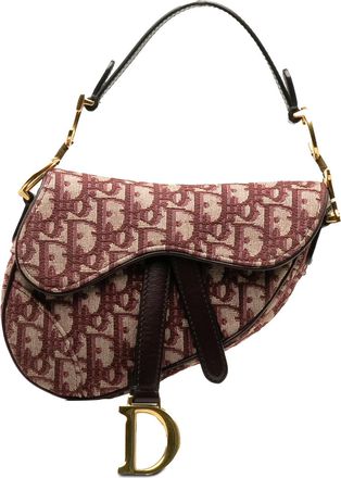 Dior Gucci Red Mini Oblique Saddle Bag