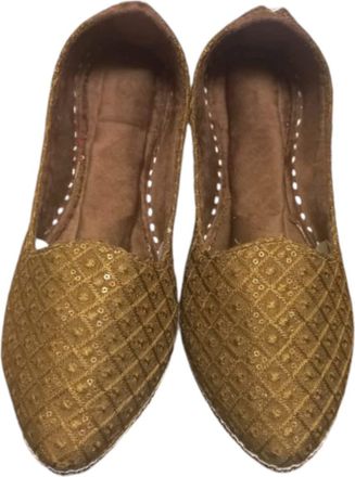 Generic Handmade Mens Jutti Mojari Indian Khussa UK_ 7-11 (Brown, UK Footwear Size System, Adult, Men, Numeric, Medium, 11)