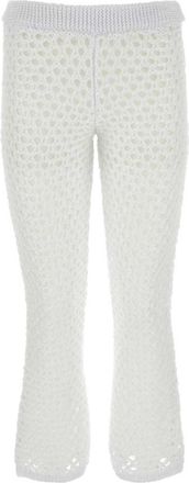 Valentino Garavani White Mesh Escape Pant