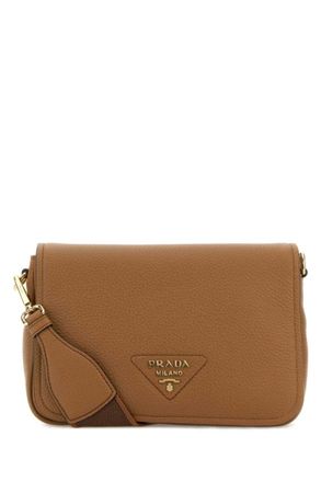Prada Caramel Logo Small Shoulder Bag