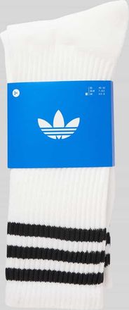 adidas Originals Socken mit Label-Print im 3er-Pack in Weiss, Größe 35-38