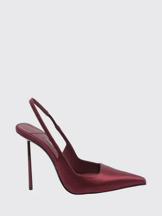Le Silla Amelia Satin Slingbacks with a High Stiletto Heel and Almond Toe