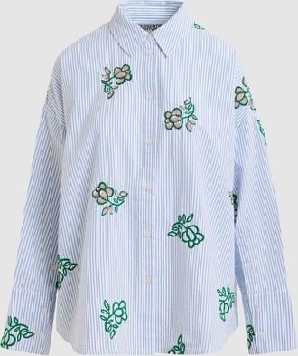 Essentiel Chemise Jalinki Vert Bleu
