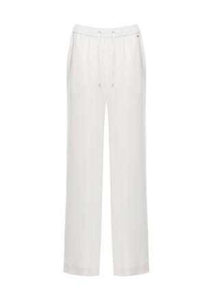 Herno Ivory Satin Pants