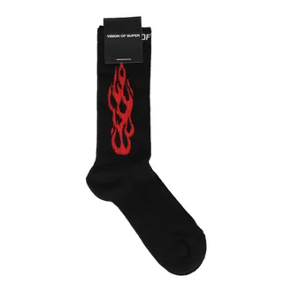 Vision Of Super Calcetines Tribal Flames - Underwear - Hombre - Negro - ONE SIZE