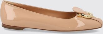 Ferragamo Ballerine in pelle verniciata con placca Gancini