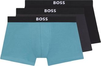 HUGO BOSS Regular Rise 3P Stretch Cotton Trunks, Size Medium