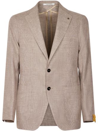 Tagliatore Tailored Dove Grey Jacket with Classic Notch Lapel