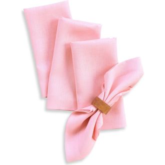Solino Home Linen Dinner Napkins - Fete, 20 x 20 in Pink Lemonade at Nordstrom, Size Large