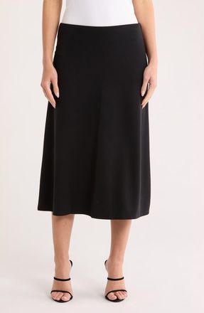 Nordstrom Rack Knit Midi Skirt in Black at Nordstrom Rack, Size X-Large