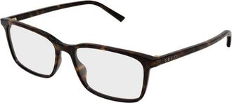 Gucci Rechthoekige Brillen - Heren - Brillen - Bruin - 57 MM - Accessoires