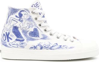 Moschino Sneakers con stampa - Bianco