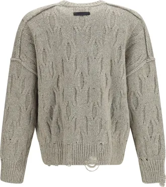 Represent Cable-Knit Wool-Blend Sweater - Beige