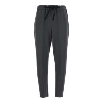 Semicouture Broeken, Dames, Grijs, L, Grijze Buddy Broek Stijlvolle Broek