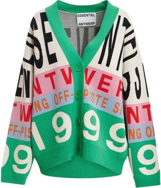Essentiel Kreezer Jacquard Cardigan - Dames - Truien - Veelkleurig - Maat: S