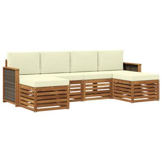 vidaXL Juegos De Sof&aacute;s Madera De Acacia S&oacute;lida Vidaxl