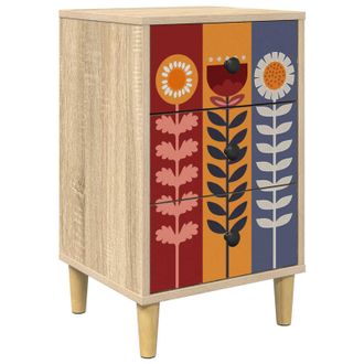 vidaXL Mesa De Noche Essen Roble Sonoma 36 X 33 X 60 Cm Vidaxl