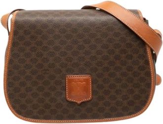 Celine Pre-owned Cross Body Bags, female, Brown, Size: ONE SIZE Pre-owned Coated Canvas Crossbody Bag