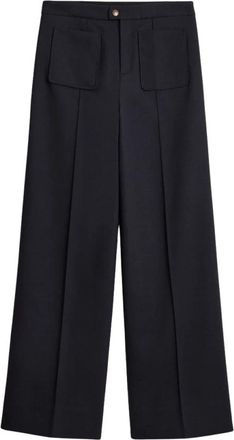 SOEUR Harry Broek - Dames - Wijde Broeken - Blauw - M - Wol - Broeken