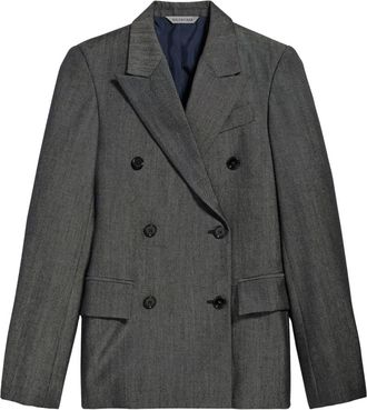 Balenciaga Jassen, Dames, Blauw, XS, DB Tailored Jacket