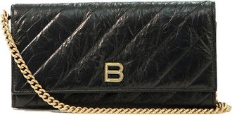 Balenciaga Crush Quilt Leather Wristlet