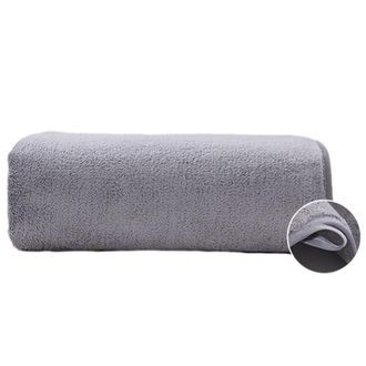 OEM Toallas De Ba&ntilde;o Grandes De Terciopelo Coral, Gris Muy Claro