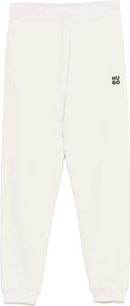 HUGO BOSS Pantaloni sportivi in cotone con logo - Toni neutri