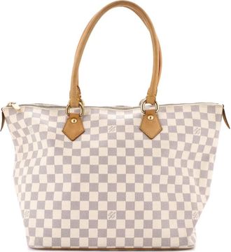 Louis Vuitton Saleya Damier MM shopper - Wit