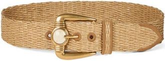 Etro Raffia Belt in Sand at Nordstrom, Size 105