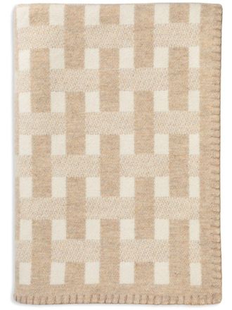 Johnstons of Elgin Johnstons Of Elgin - Stitched Basketweave Throw - Unisex - Merino/Cashmere
