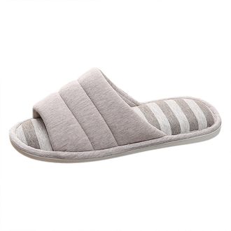 Generic 2026 Mens Slippers Cute Home Non Slip Fpir Season Cloth Colorful (Silver, 8)