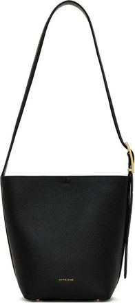 Anine Bing Elly Medium Bucket Bag - Dames - Schoudertassen - Zwart - ONE Size - Leer - Tassen