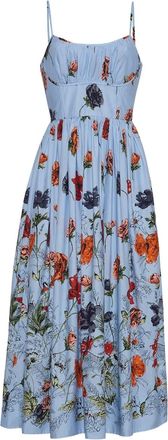 Cara Cara floral-print midi dress - Blue