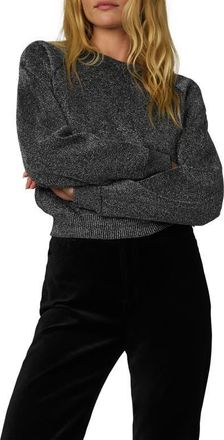 Joe's The Taylor Metallic Raglan Sweater in Silver Black Metal at Nordstrom, Size X-Large