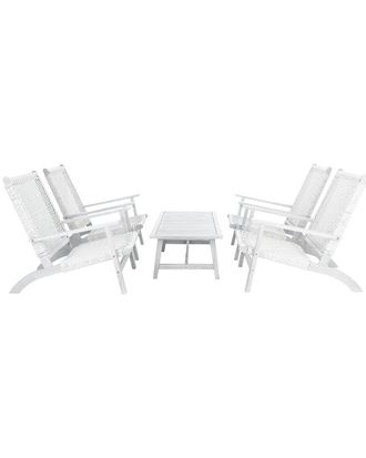 Safavieh Deven Outdoor Grey 5Pc Coffee Table Set