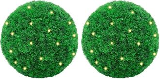 vidaXL Bolas De Boj Artificial Con Luces Led 2 Unidades 52 Cm Vidaxl
