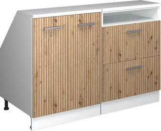 Vicco Conjunto De Armarios Para Techo Inclinado Rion, Roble Artesanal, 120 Cm Lote De 2 Carcasas De Armario 60 Cm De Profundidad, Vicco
