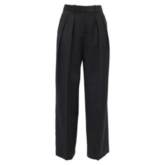Theory Trouser Pants in Black Wool